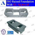 Container raised iso foundations Single and Double